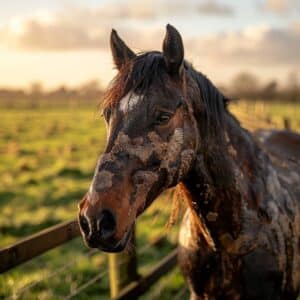 Dermatophilose chez le cheval : Symptômes et traitement des infections cutanées